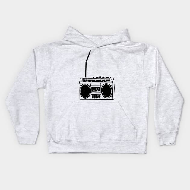 Boombox Kids Hoodie by msmart